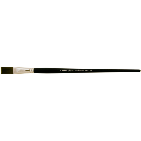Black Pearl® Flat Paintbrush | Long Handle | 6401