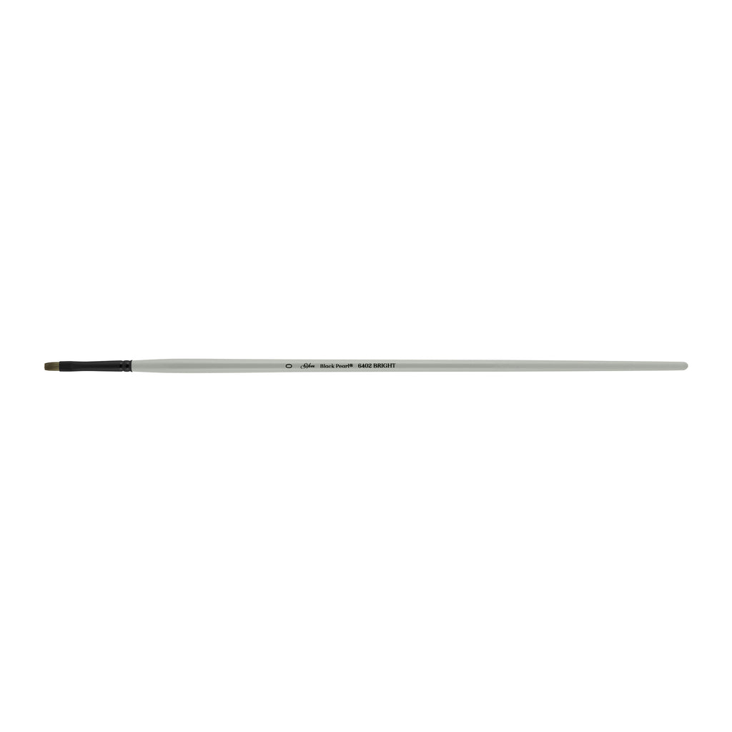 【Kao】violaviola needle brush シルバー Black Pearl® Bright Paintbrush | Size 2| Long Handle | 6402-2