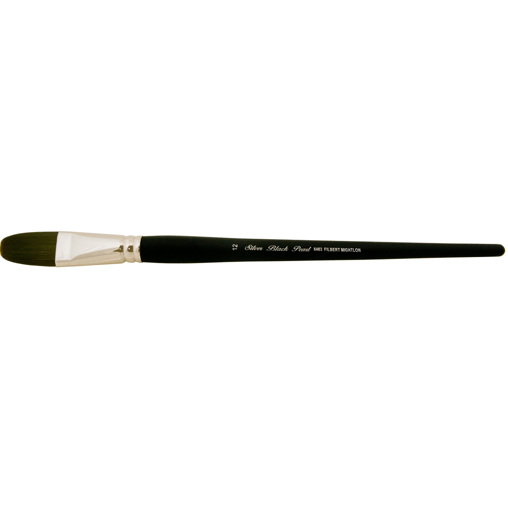 Black Pearl® Filbert Paintbrush | Long Handle | 6403