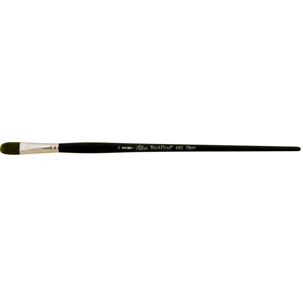 Black Pearl® Filbert Paintbrush | Long Handle | 6403