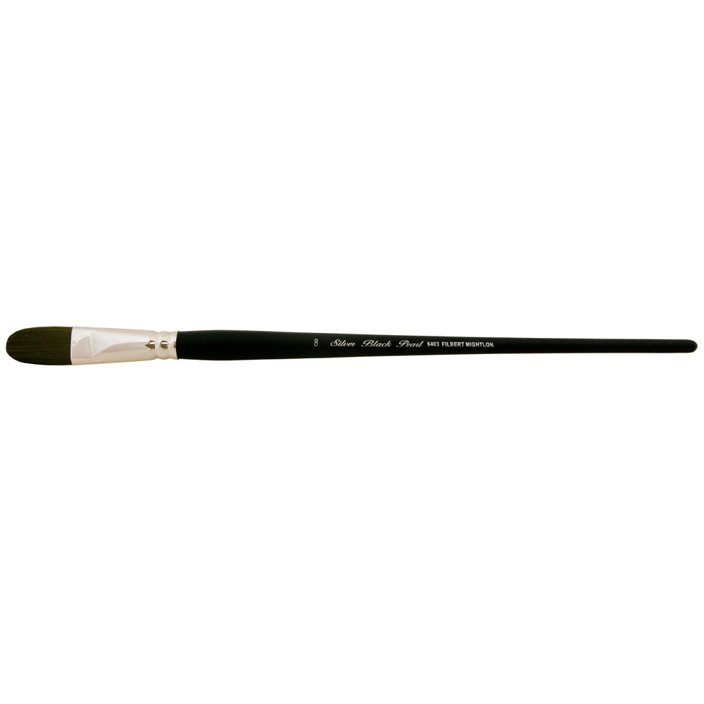 Black Pearl® Filbert Paintbrush | Long Handle | 6403
