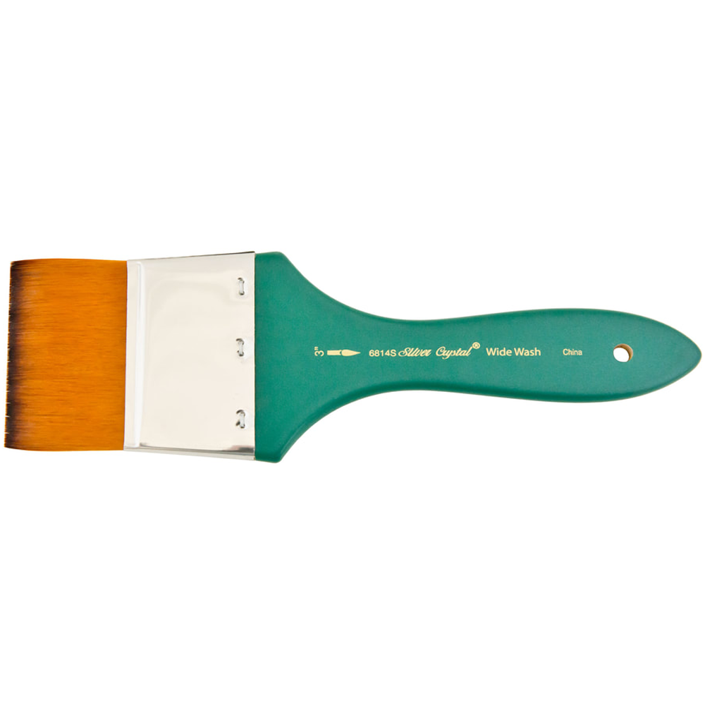 Crystal™ Wide Wash Paintbrush | Short Handle | 6814S