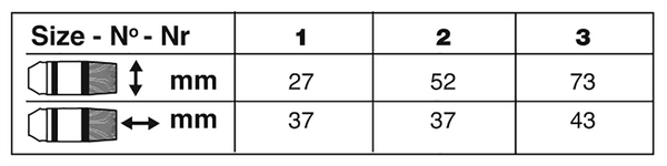 Crystal™ Wide Wash Paintbrush | Short Handle | 6814S size chart