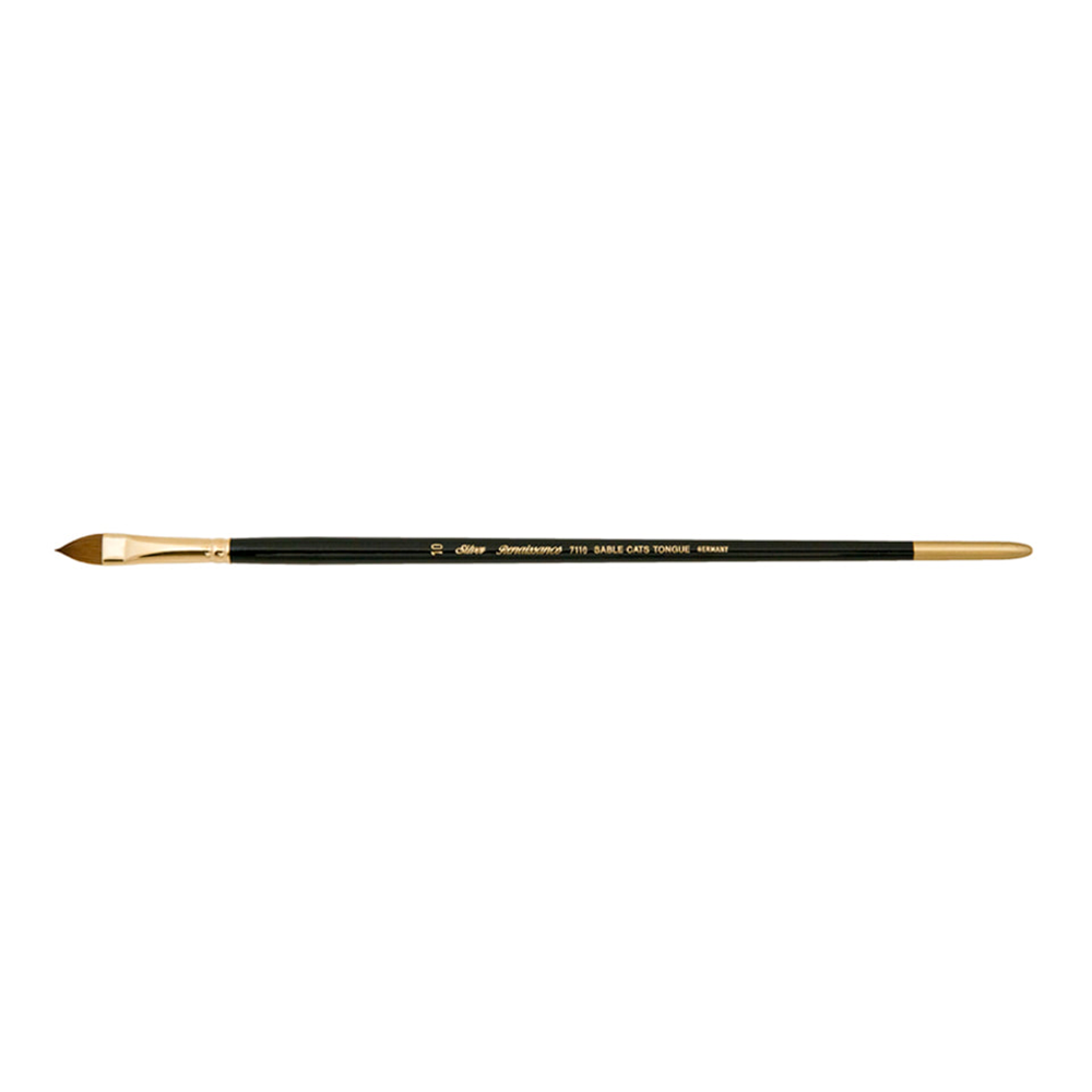 Renaissance® Cats Tongue Paintbrush | Long Handle | 7110