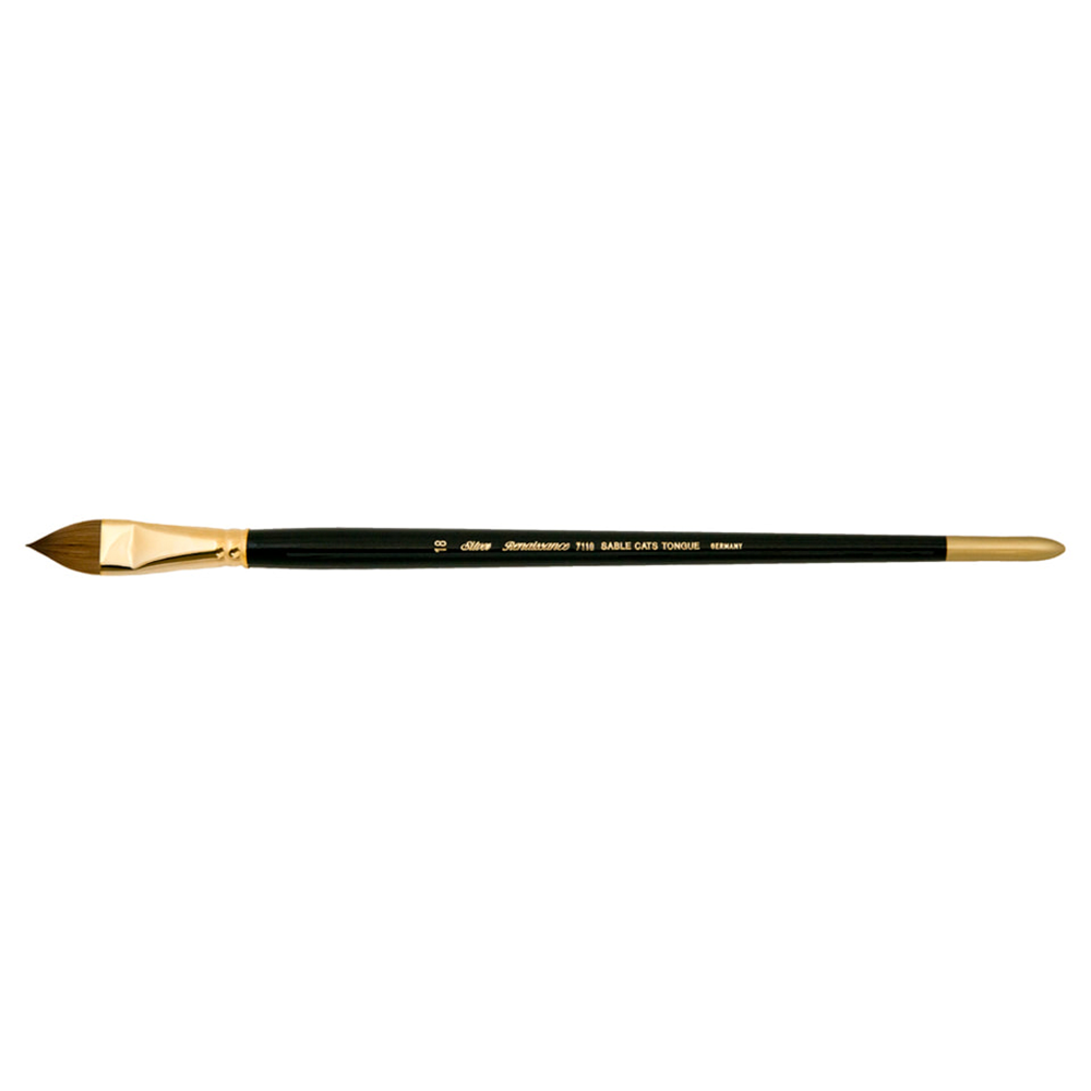 Renaissance® Cats Tongue Paintbrush | Long Handle | 7110