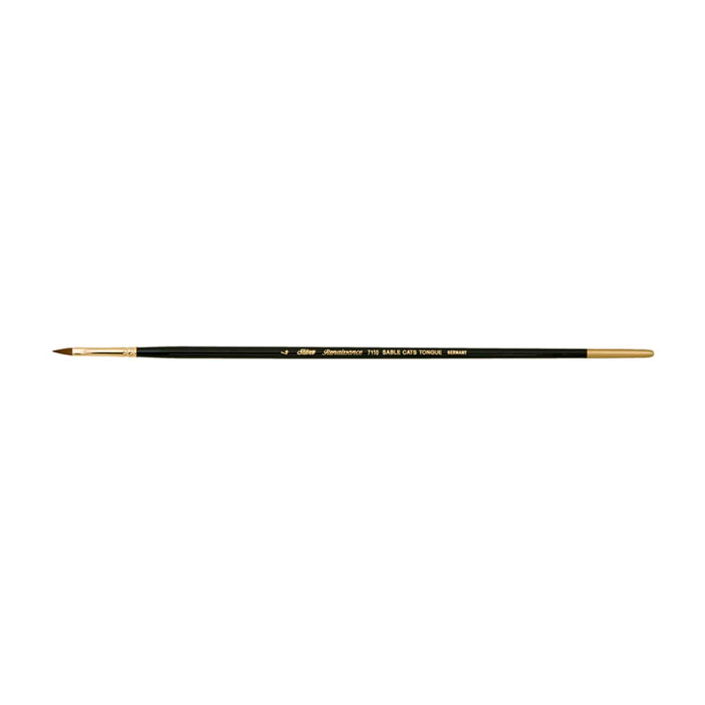 Renaissance® Cats Tongue Paintbrush | Long Handle | 7110