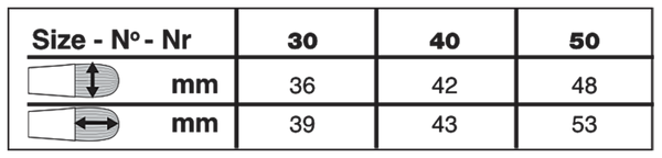 Silver Jumbo™ Golden Taklon Filbert Paintbrush | Mid Length Handle | 8203 size chart