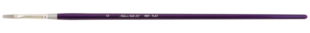 Silver Silk 88® Flat Shader Paintbrush | Long Handle | 8801