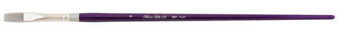 Silver Silk 88® Flat Shader Paintbrush | Short Handle | 8801S