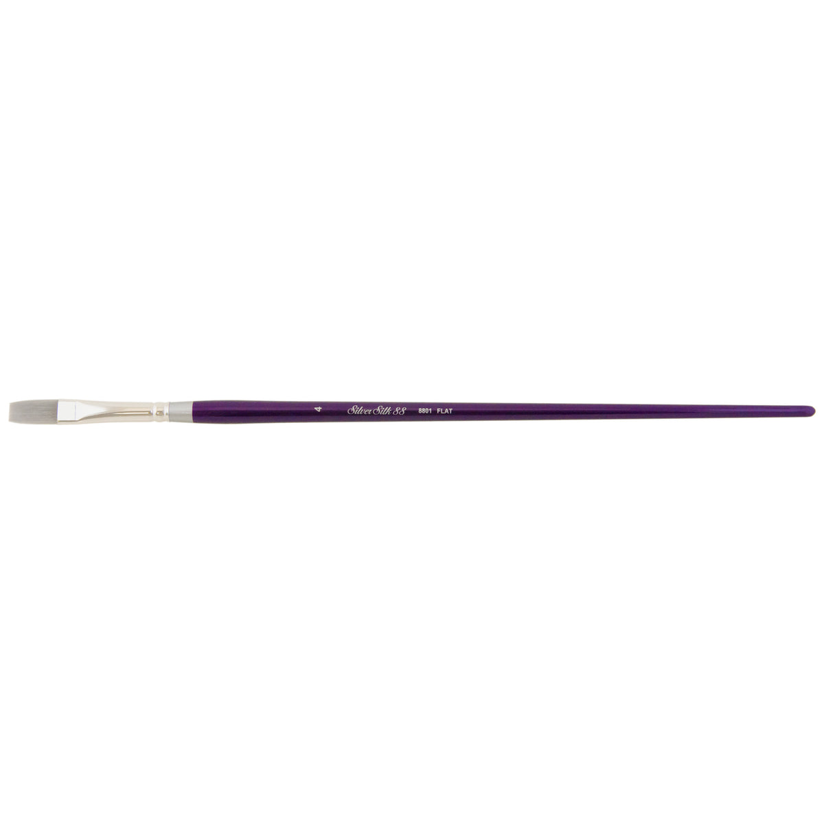 Silver Silk 88® Flat Shader Paintbrush | Long Handle | 8801