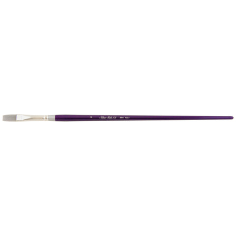 Silver Silk 88® Flat Shader Paintbrush | Long Handle | 8801