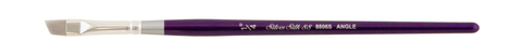 Silver Silk 88® Silver Synthetic Angle Paintbrush | Short Handle | 8806S