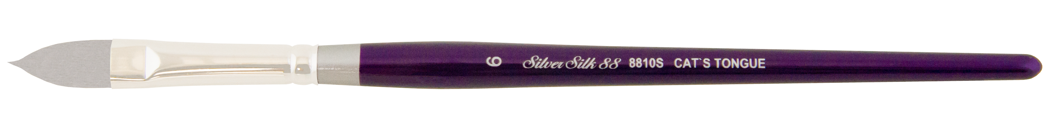 Silver Silk 88® Cats Tongue Paintbrush | Short Handle | 8810S