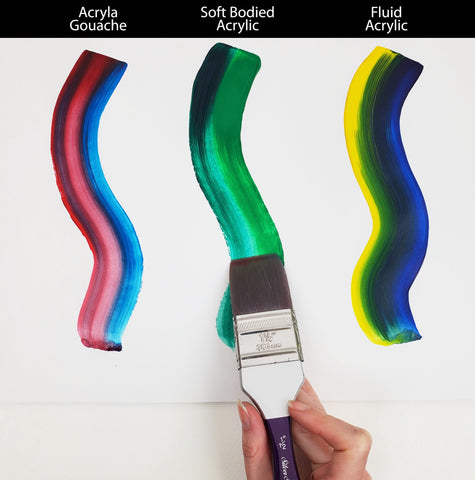 Foundation & Background 3pc Watercolor Set | Short Handle | FB-9002S