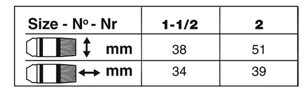 Silver Silk 88® Wide Wash Paintbrush | Short Handle | 8814S size chart