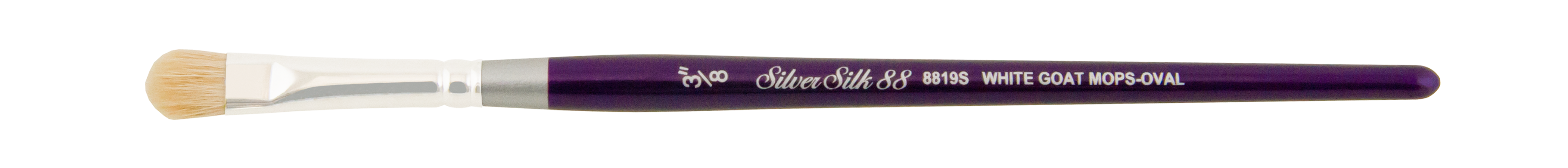 Silver Silk 88® White Goat Hair Mini Mop Paintbrush | Short Handle | 8819S