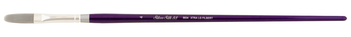 Silver Silk 88® Xtra Long Filbert Paintbrush | Long Handle | 8834