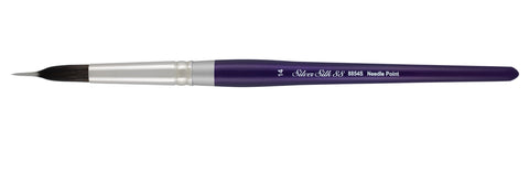 Silver Silk 88® Silver Needle Point Liner Paintbrush | Short Handle | 8854