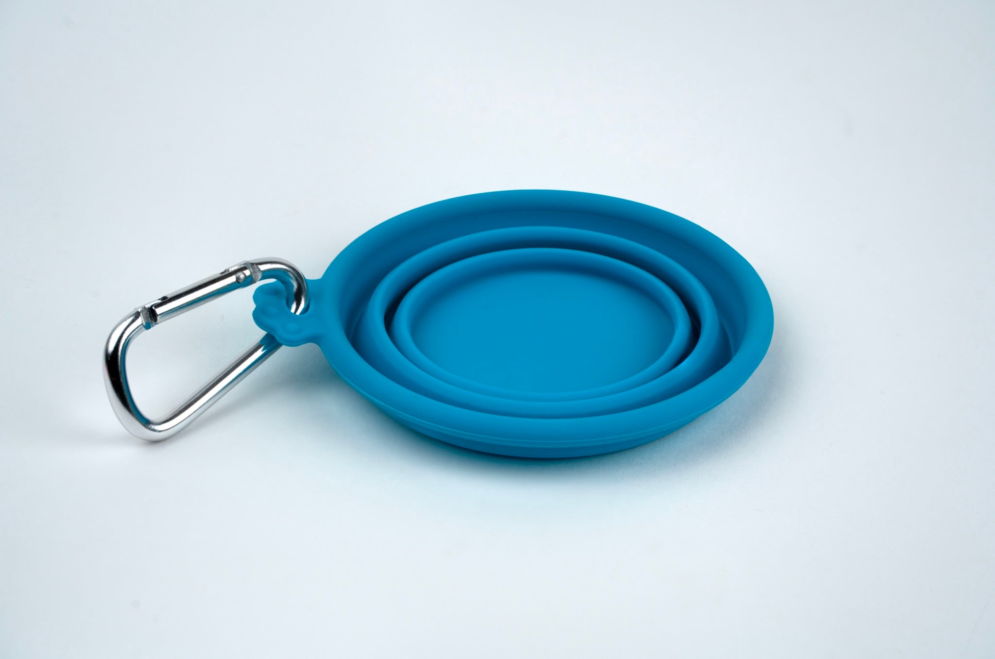 Silver Essentials Round Collapsible Silicone Water Bowl - Teal | 250ml | 9000