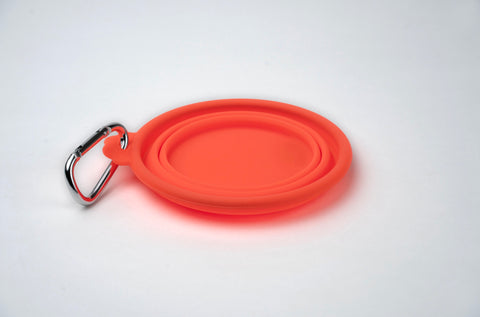 Silver Essentials Round Collapsible Silicone Water Bowl | Various Colors & Sizes