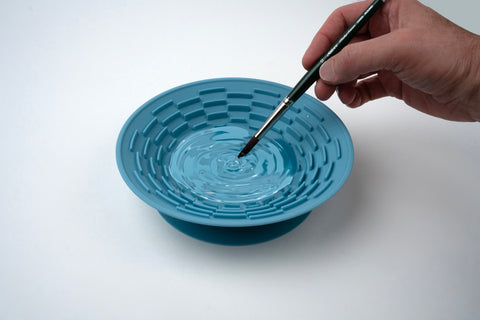 Brush Cleaning Bowl Round 500 ml • 2 Pk | Silver Essentials | 9057