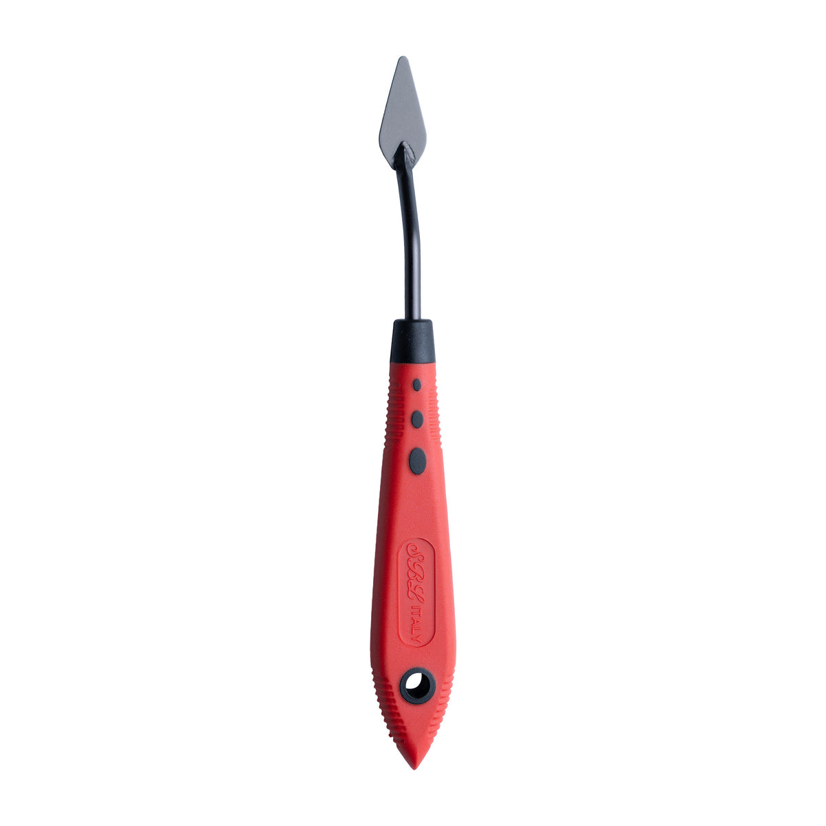 SBL #B20 Matte Black Palette Painting Knife - The Precision Touch-Blade | Red Handle | 9420