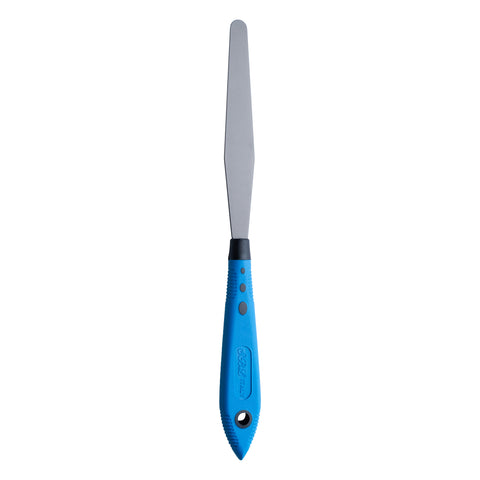 SBL #B110 Matte Black Palette Painting Knife - The Line Whisperer-Blade | Blue Handle | 9510