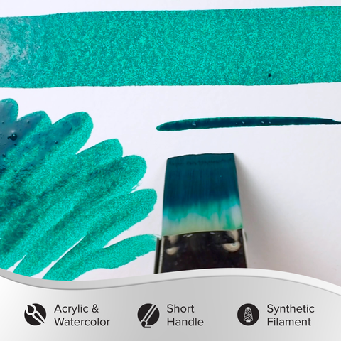 Silverwhite® Edgewater Wash Paintbrush | Short Handle | 1514S