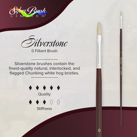 Silverstone® Filbert Paintbrush | Long Handle | 1103