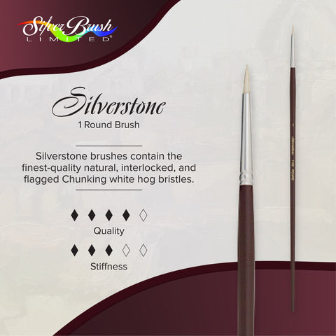 Silverstone® Round Paintbrush | Long Handle | 1100