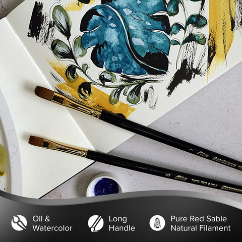 Renaissance® Bright Paintbrush | Long Handle | 7102
