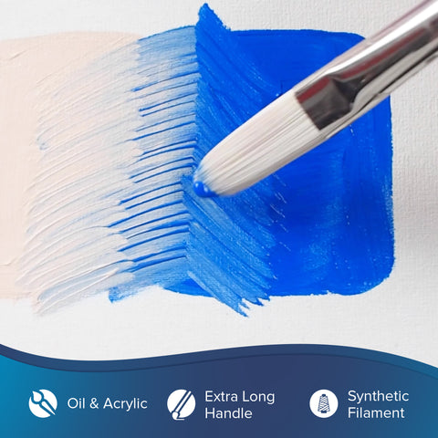 Bristlon® X Long Filbert Paintbrush | Long Handle | 1934