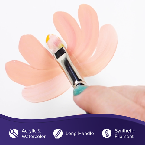 Silver Silk 88® Filbert Paintbrush | Long Handle | 8803