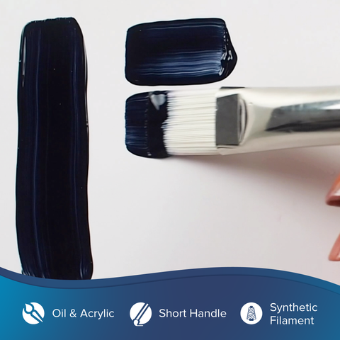 Bristlon® Short Handle Bright Paintbrush | Short Handle | 1902S