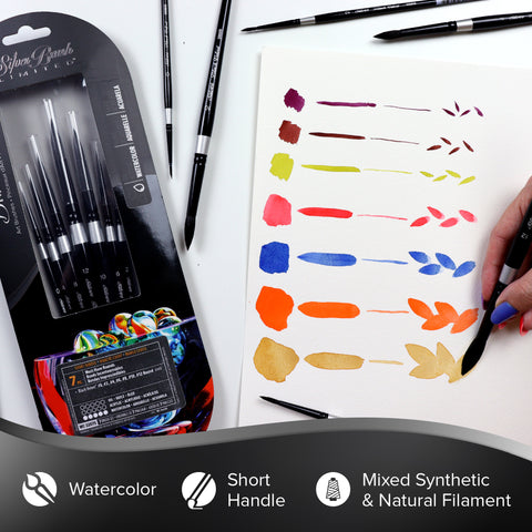 Black Velvet® 7pc Must-Have Rounds Set | Short Handle | WC-3207S