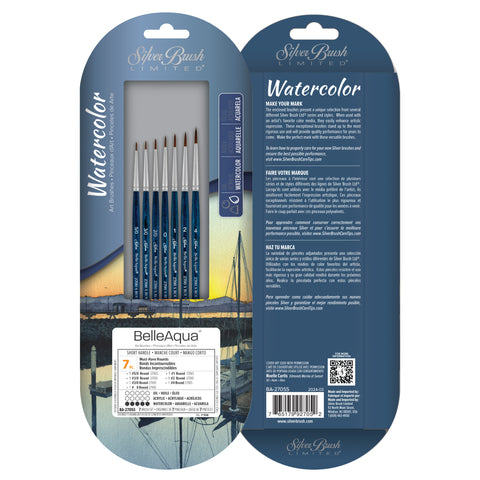 BelleAqua® 7pc Must-Have Rounds Set | Short Handle | BA-2705S