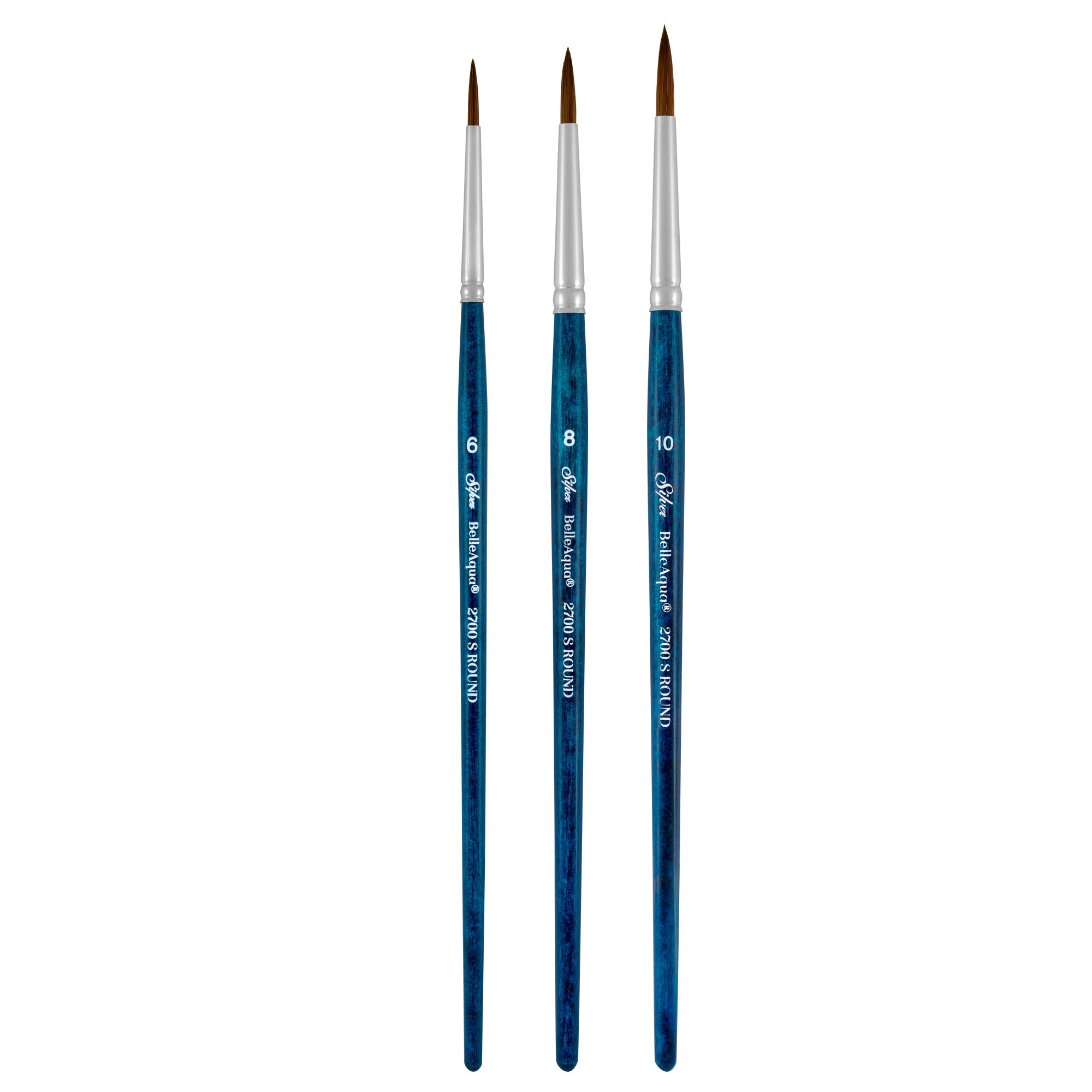 BelleAqua® 3pc Basic Round Set | Short Handle | BA-2753S