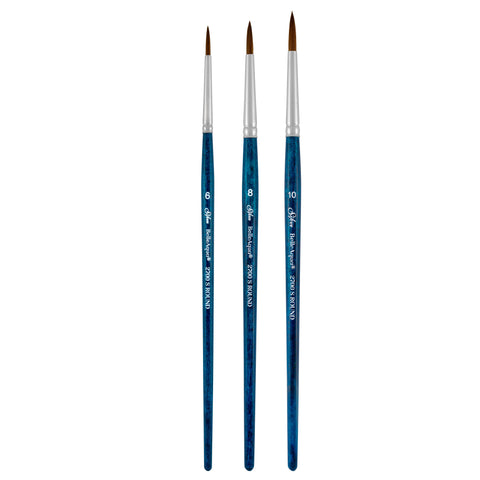 BelleAqua® 3pc Basic Round Set | Short Handle | BA-2753S