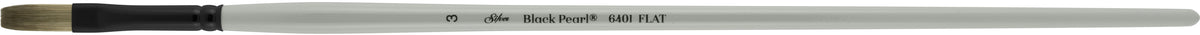Black Pearl® Flat Paintbrush | Long Handle | 6401