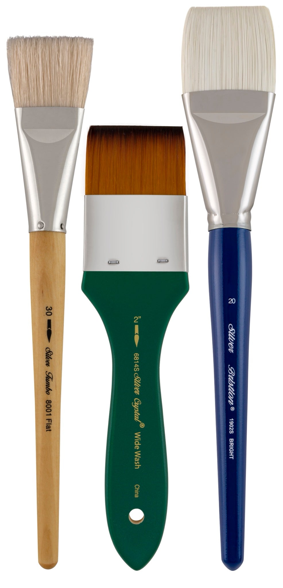 Foundation & Background 3pc Oil & Acrylic Set | Short Handle | FB-9001S