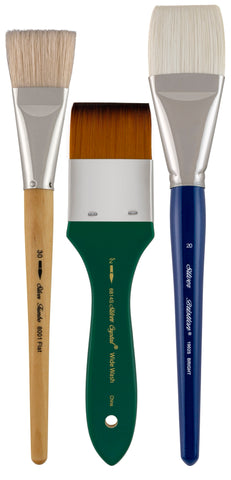 Foundation & Background 3pc Oil & Acrylic Set | Short Handle | FB-9001S