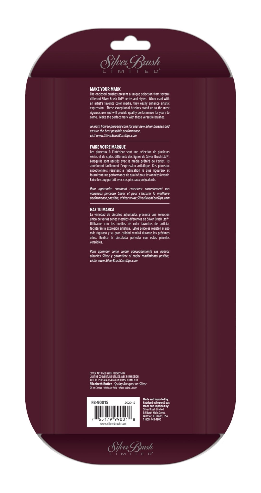 Foundation & Background 3pc Oil & Acrylic Set | Short Handle | FB-9001S