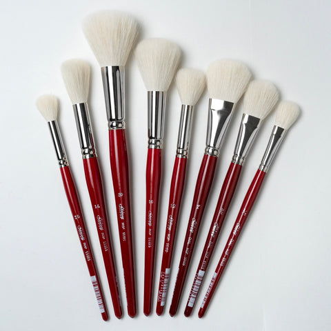 Silver Mop™ 8pc White Round & Oval Mop Set | Short Handle | MP-5663S