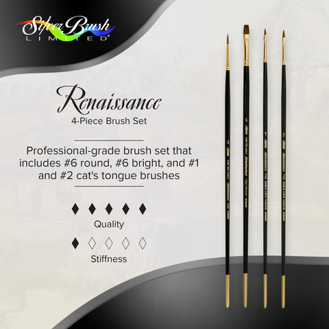 Renaissance® 4pc Basic Starter Pro Set | Long Handle | RN-7172