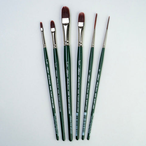 Ruby Satin® 5 Pc Foundation Short Handle Set | RSS-2550S