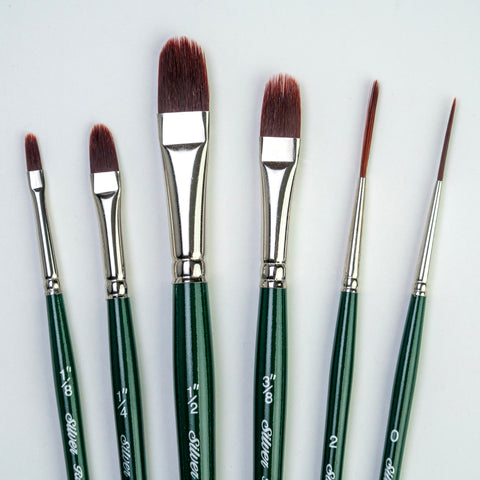 Ruby Satin® 5 Pc Foundation Short Handle Set | RSS-2550S