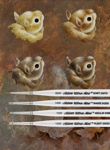 Ultra Mini® 4pc Decorative Favorite Set | Short Handle | UMS-2470S