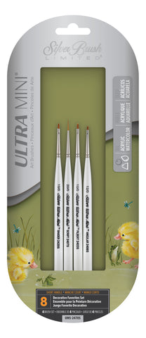 Ultra Mini® 4pc Decorative Favorite Set | Short Handle | UMS-2470S