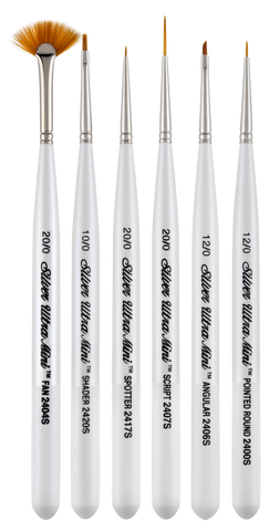 Ultra Mini® 6pc Basic Miniature Detail Set | Short Handle | UMS-2460S