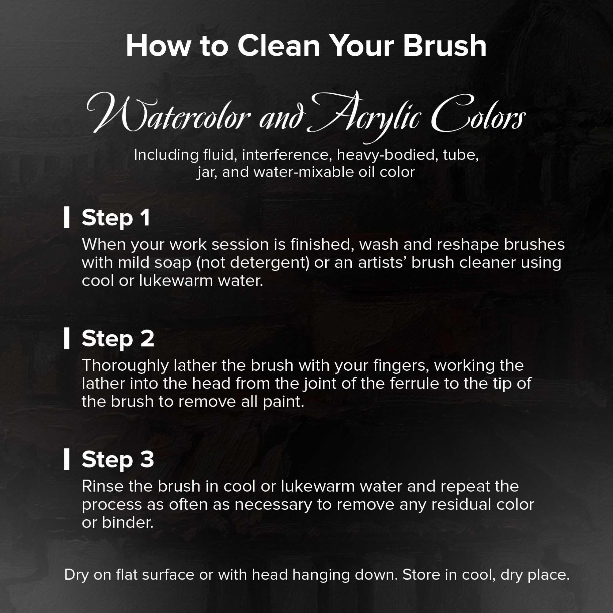 Black Velvet® 3pc Essential Brush Strokes Set | Short Handle | WC-3206S